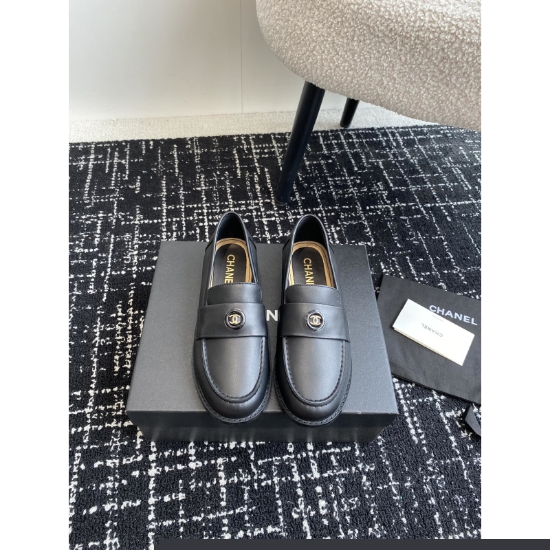 Ch*el leather shoes